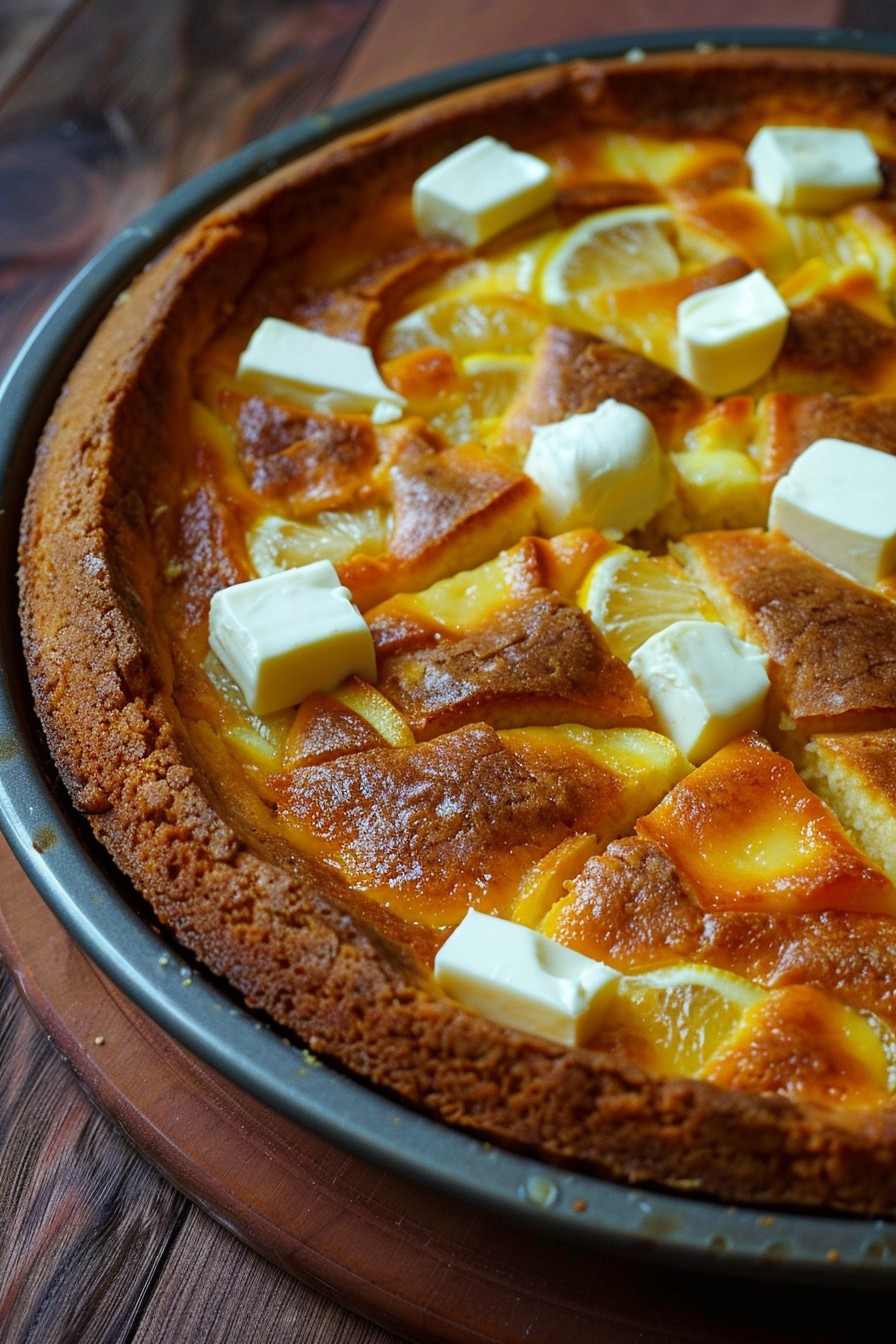 4 Ingredient Lemon Cream Cheese Dump Cake