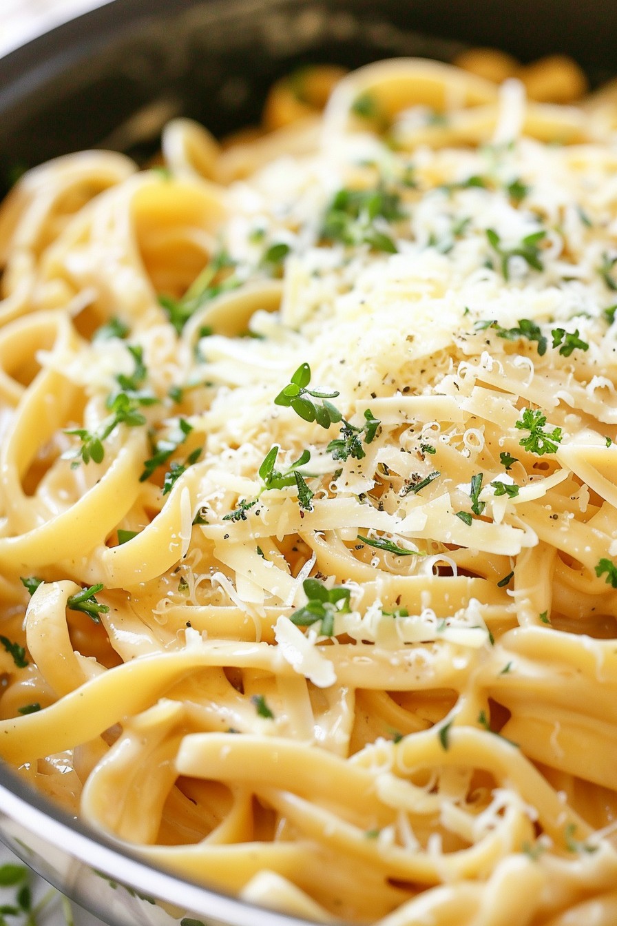 Adding Milk To Noodles
