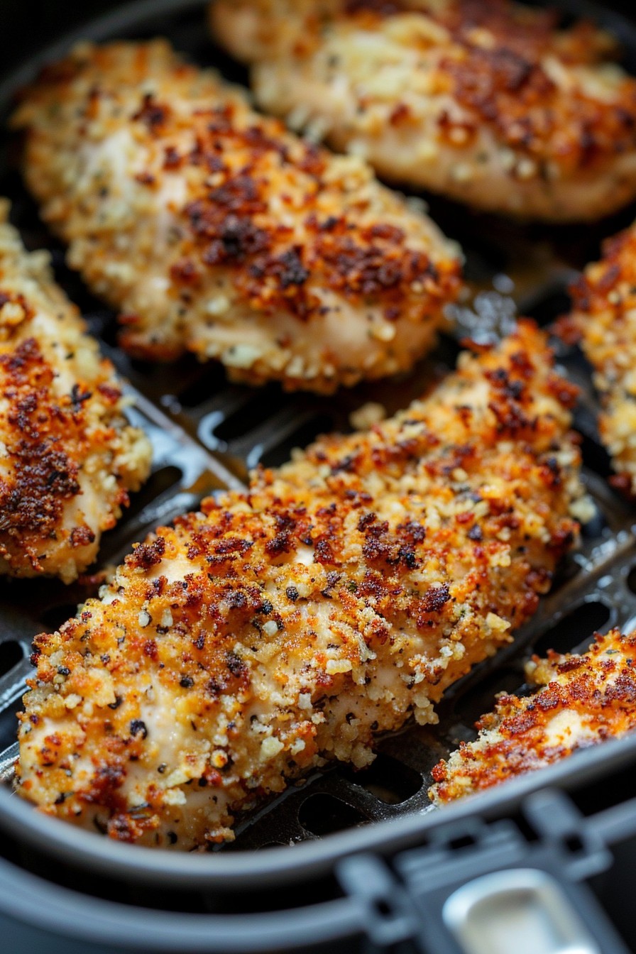 Air Fryer Parmesan Crusted Chicken