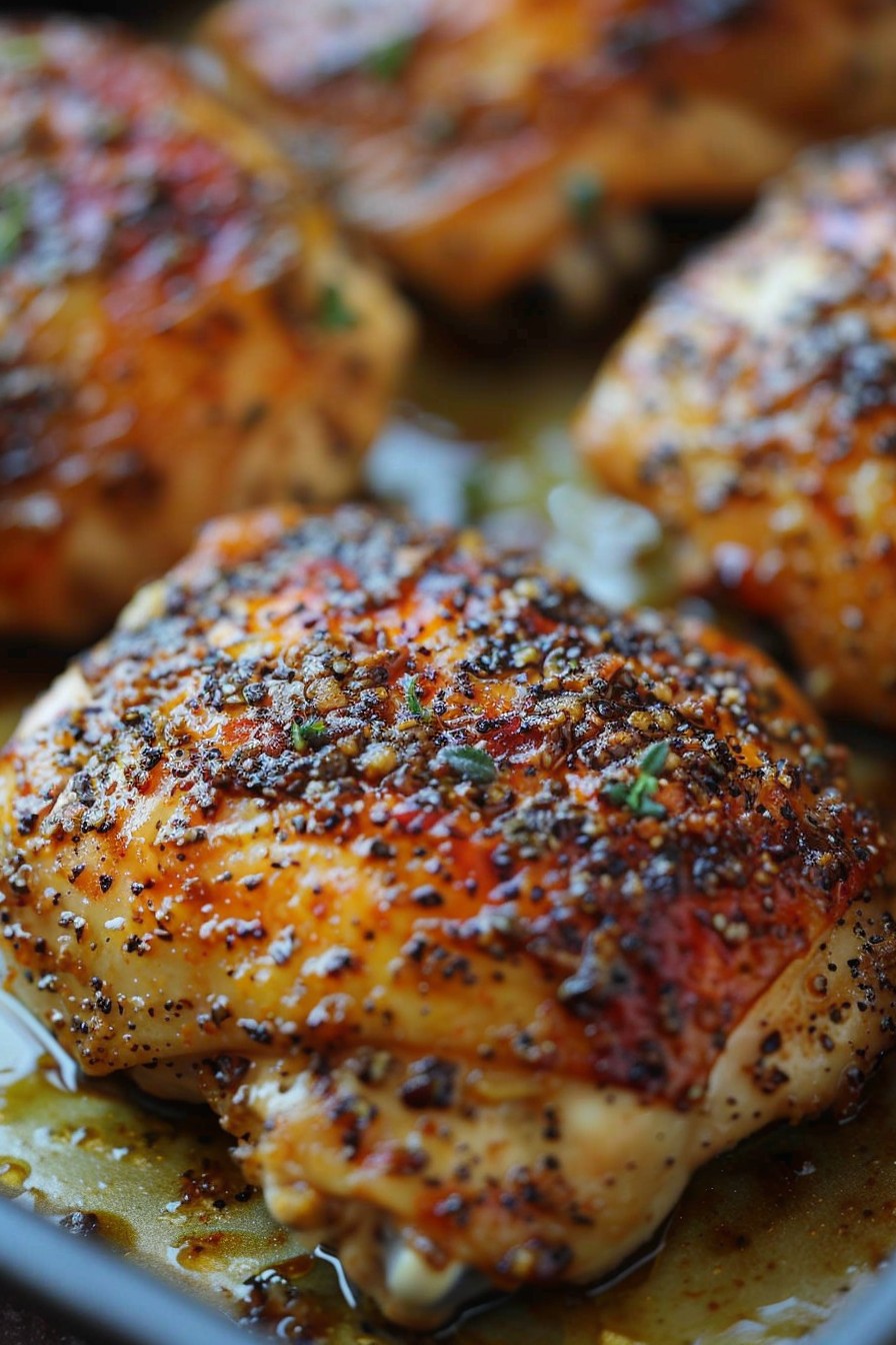 Baked Chicken Legs With Garlic And Dijon