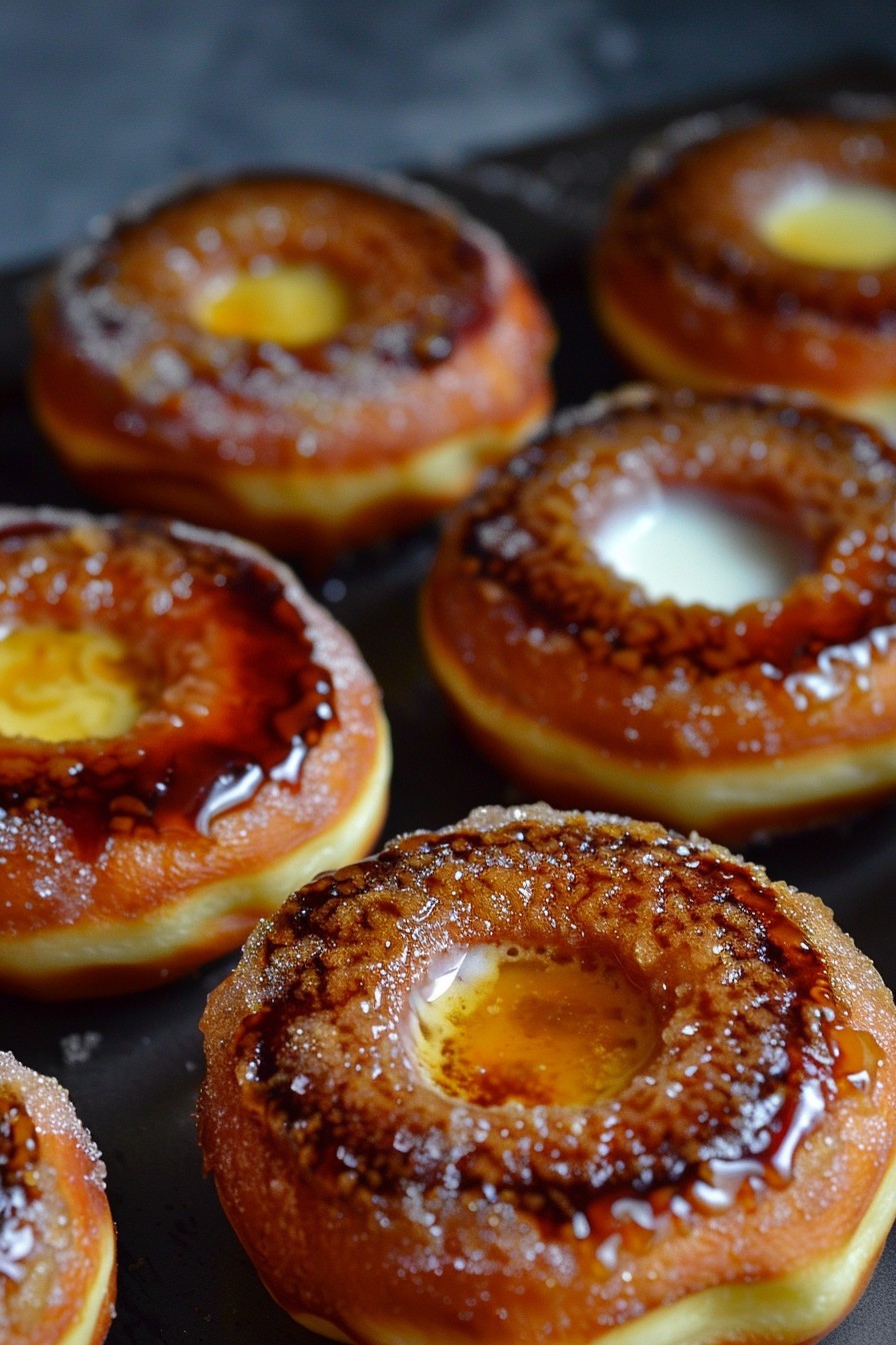 Baked Creme Brulee Donuts