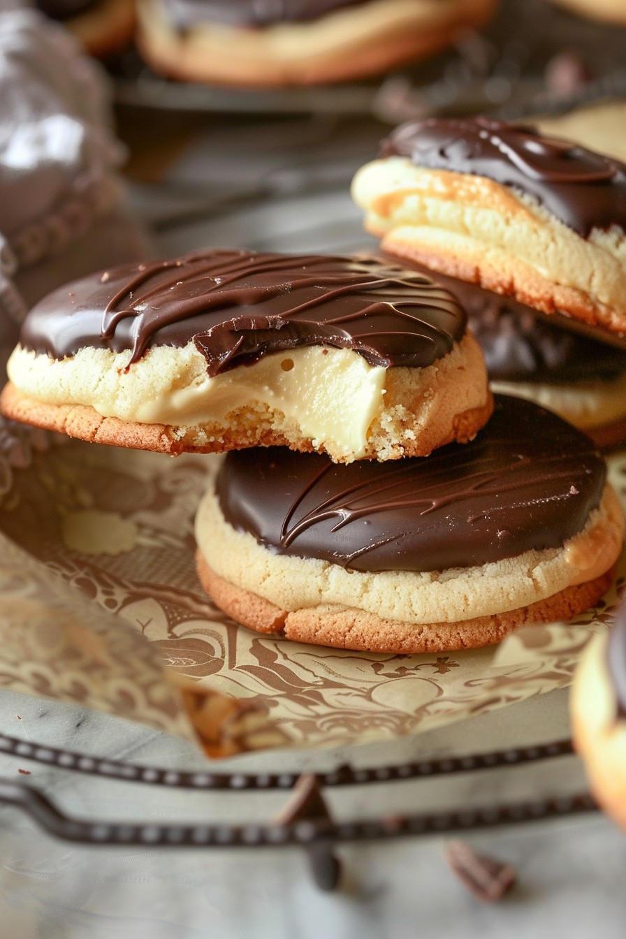 Boston Cream Pie Cookies