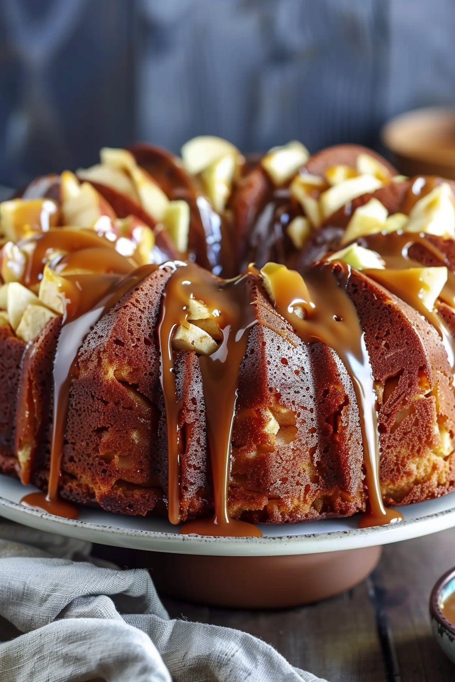 Caramel Apple Bundt Cake