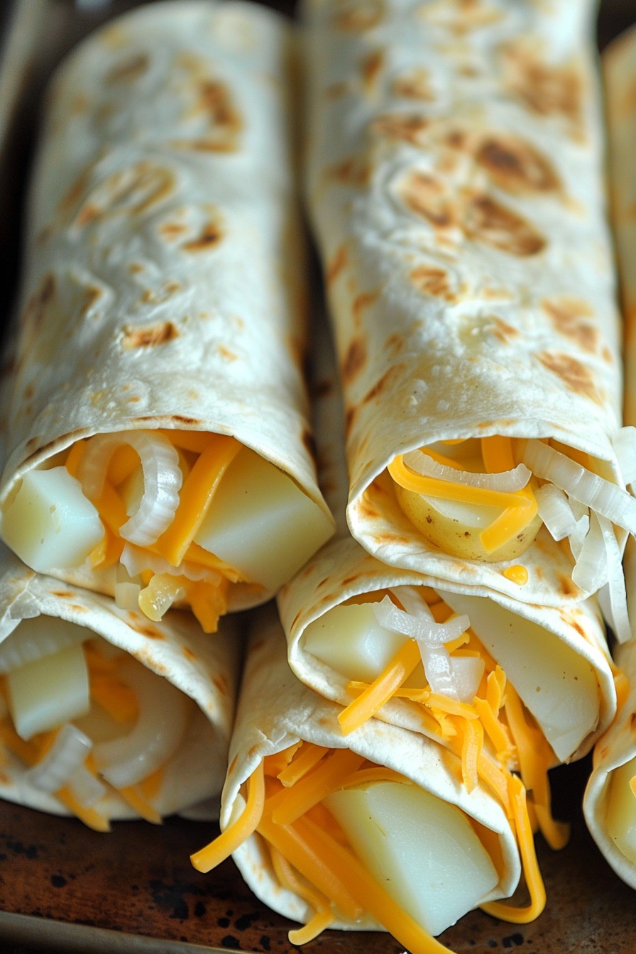 Cheesy Potato Burritos