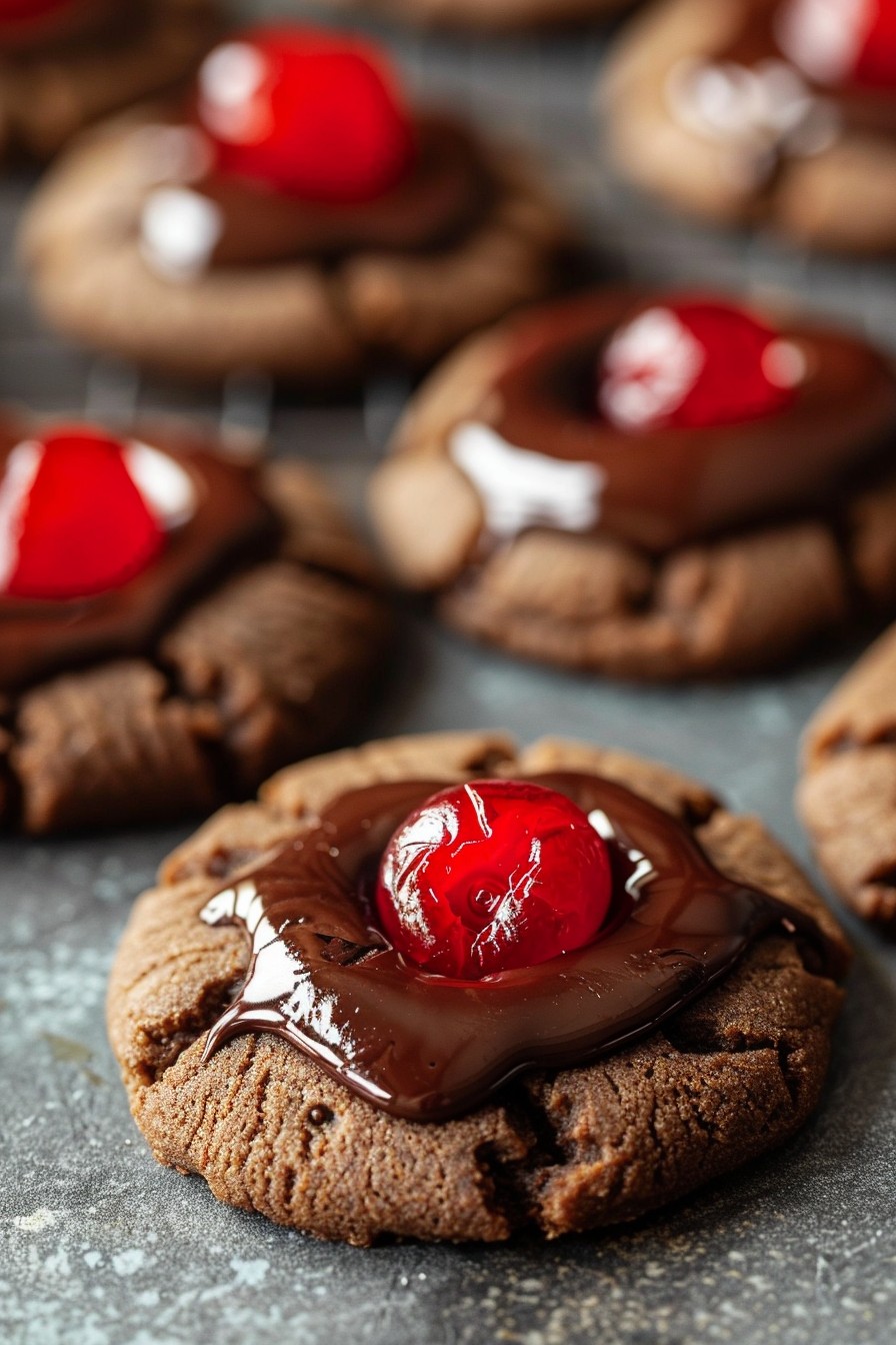 Chocolate Covered Cherry Cookies