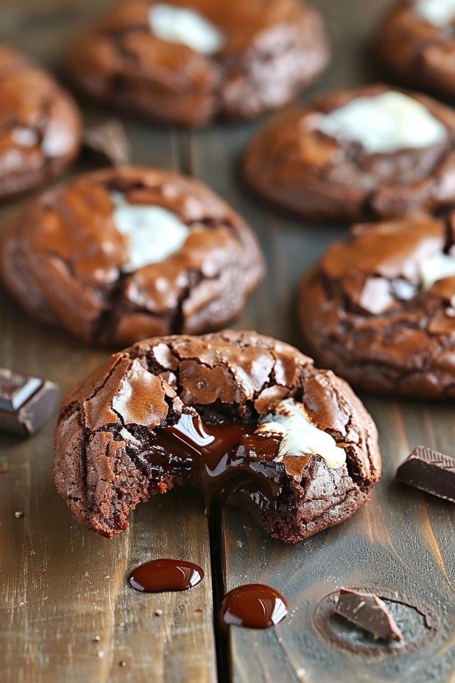 Chocolate Lava Brownie Cookies
