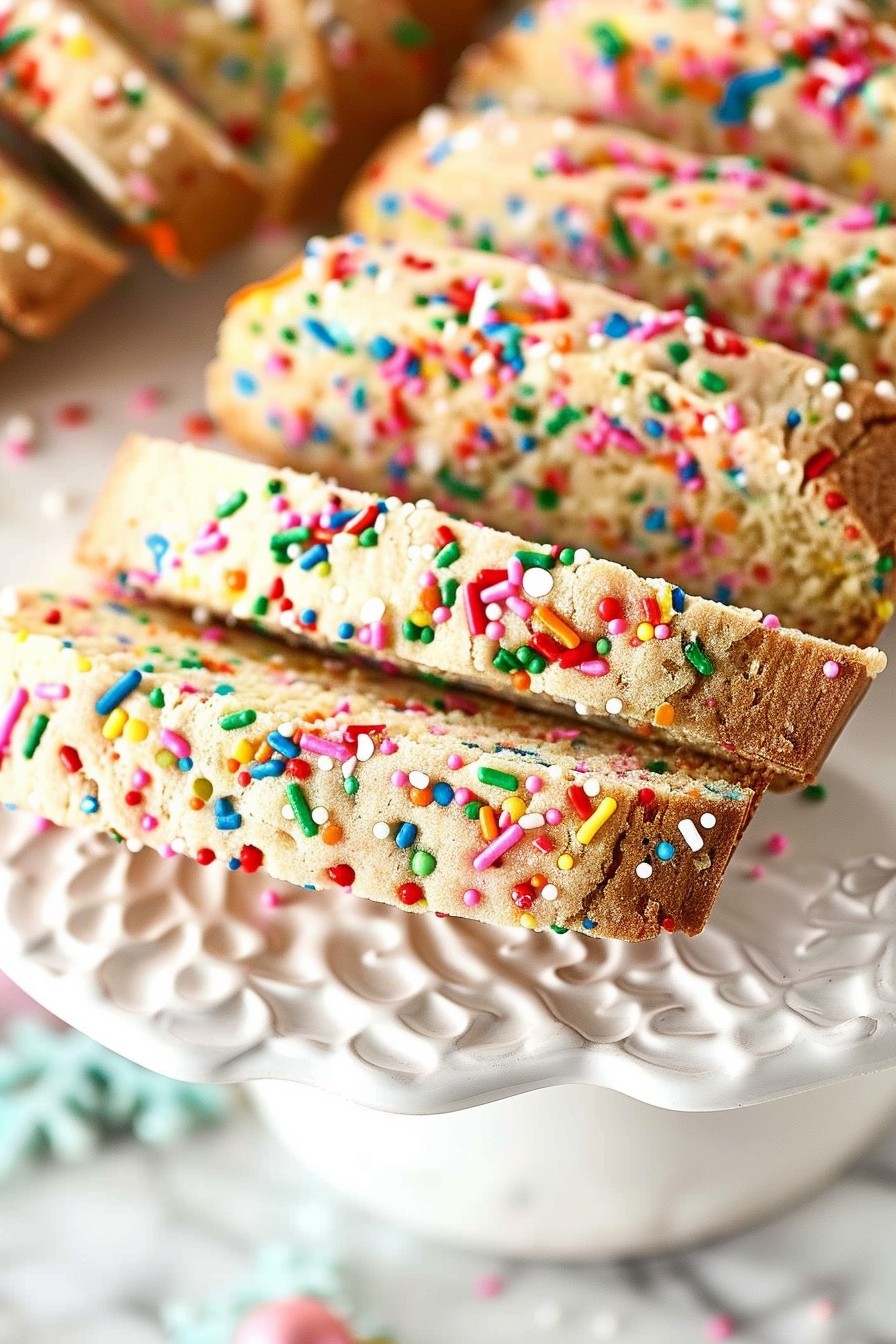 Christmas Funfetti Biscotti
