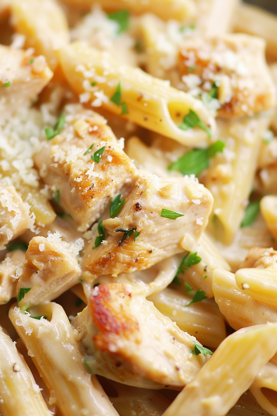 Creamy Garlic Chicken Penne