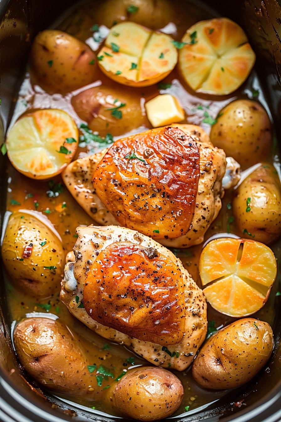 Crockpot Ranch Chicken And Potatoes