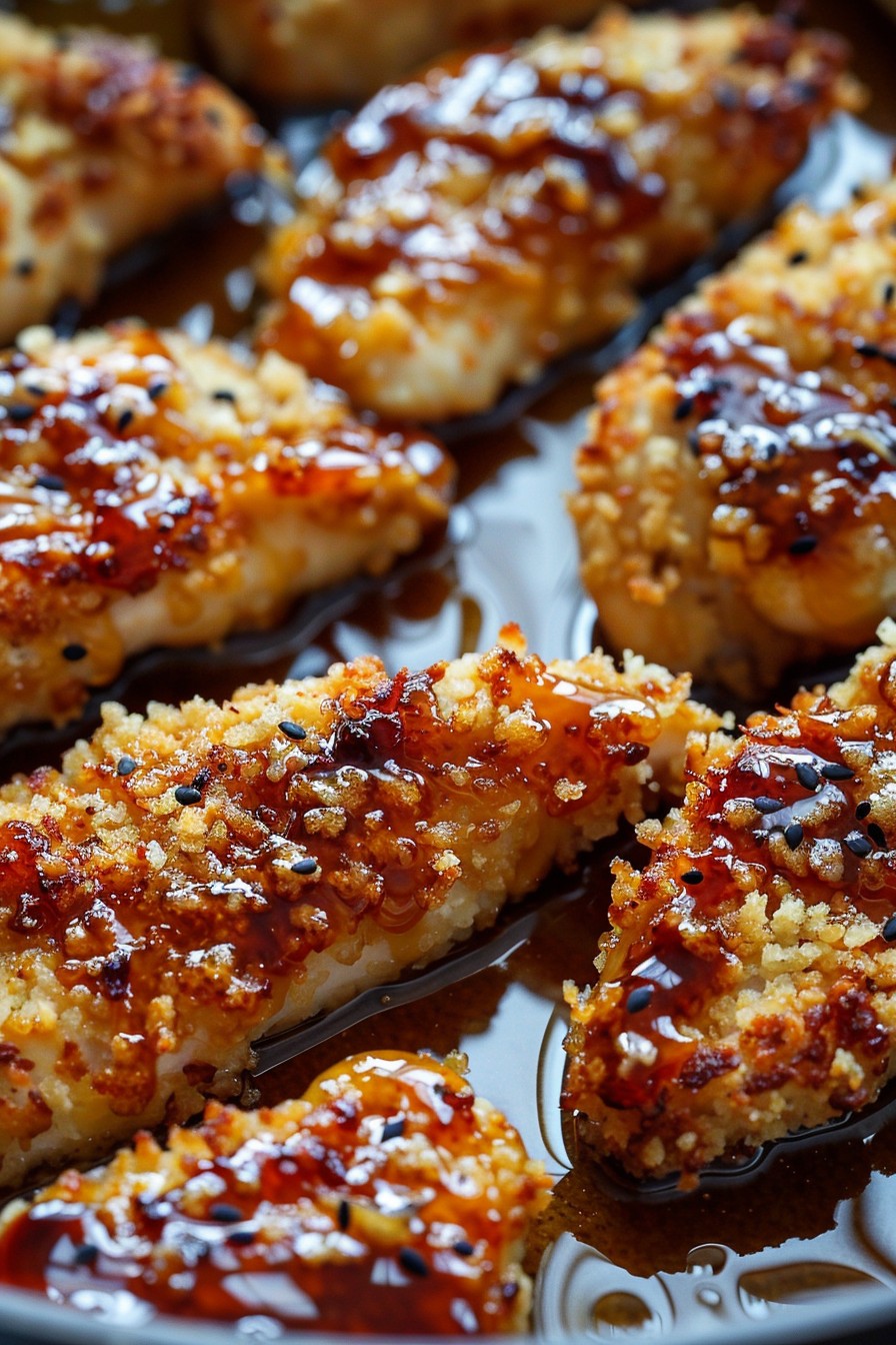 Double Crunch Honey Garlic Chicken Breasts