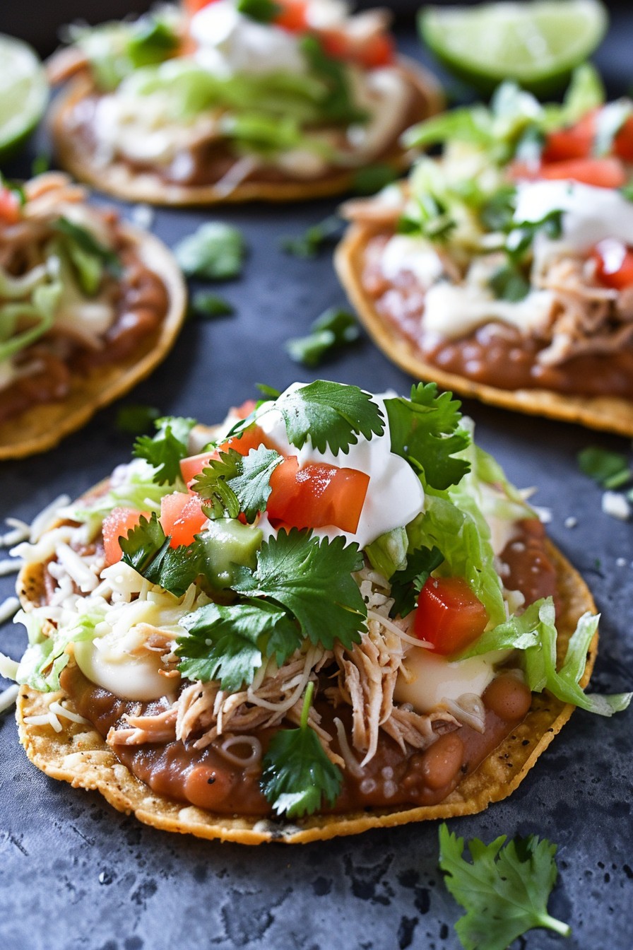 Easy Chicken Tostadas