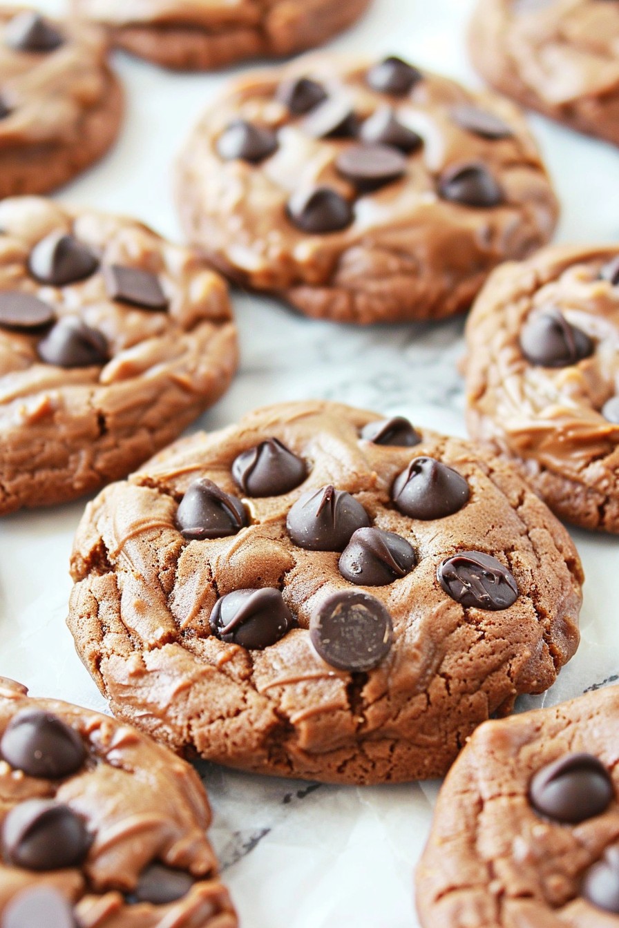 Eggless Flourless Chocolate Fudge Cookies