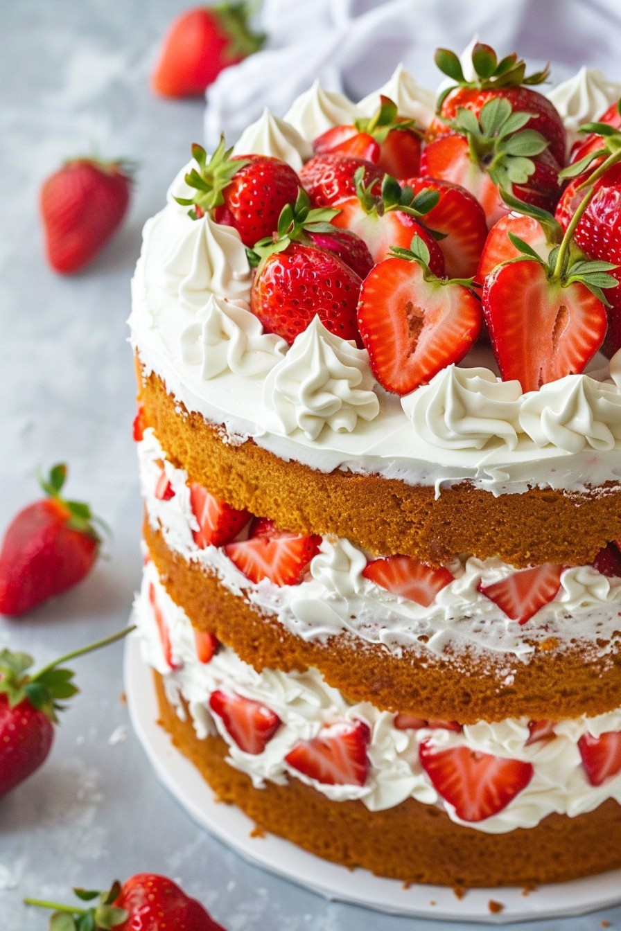 Fresh Strawberry Cake