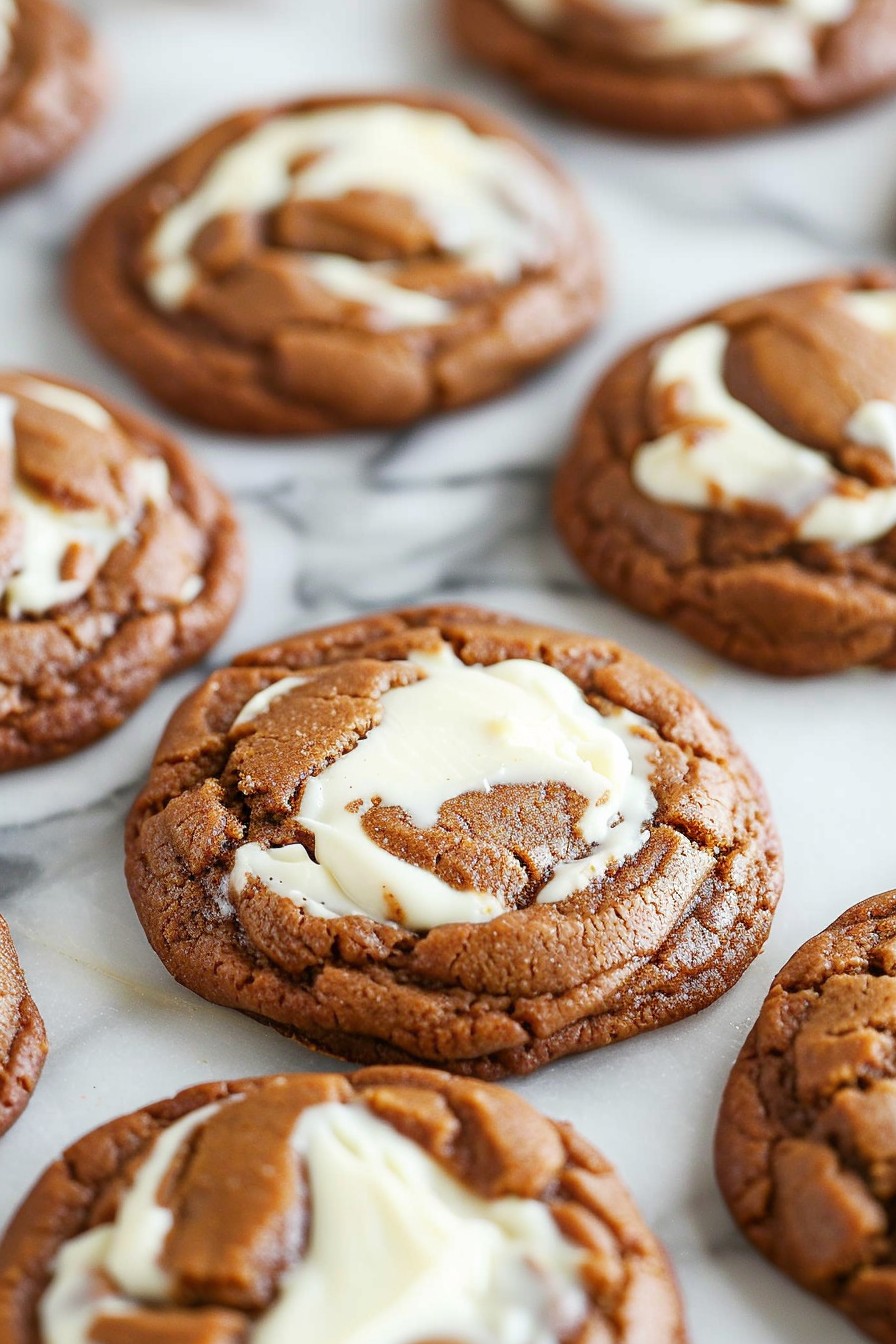 Gingerbread Cheesecake Cookies
