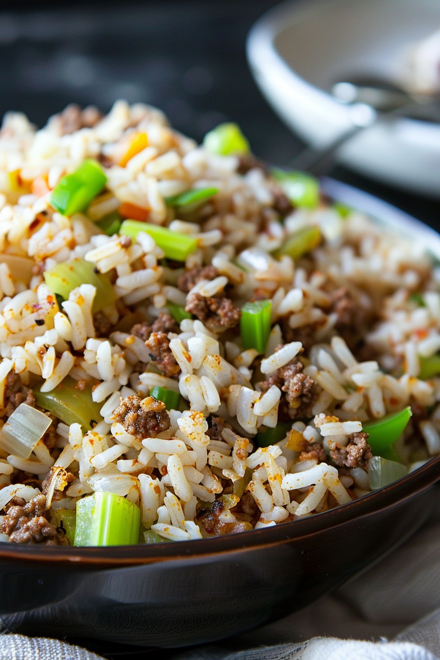 Ground Beef Dirty Rice