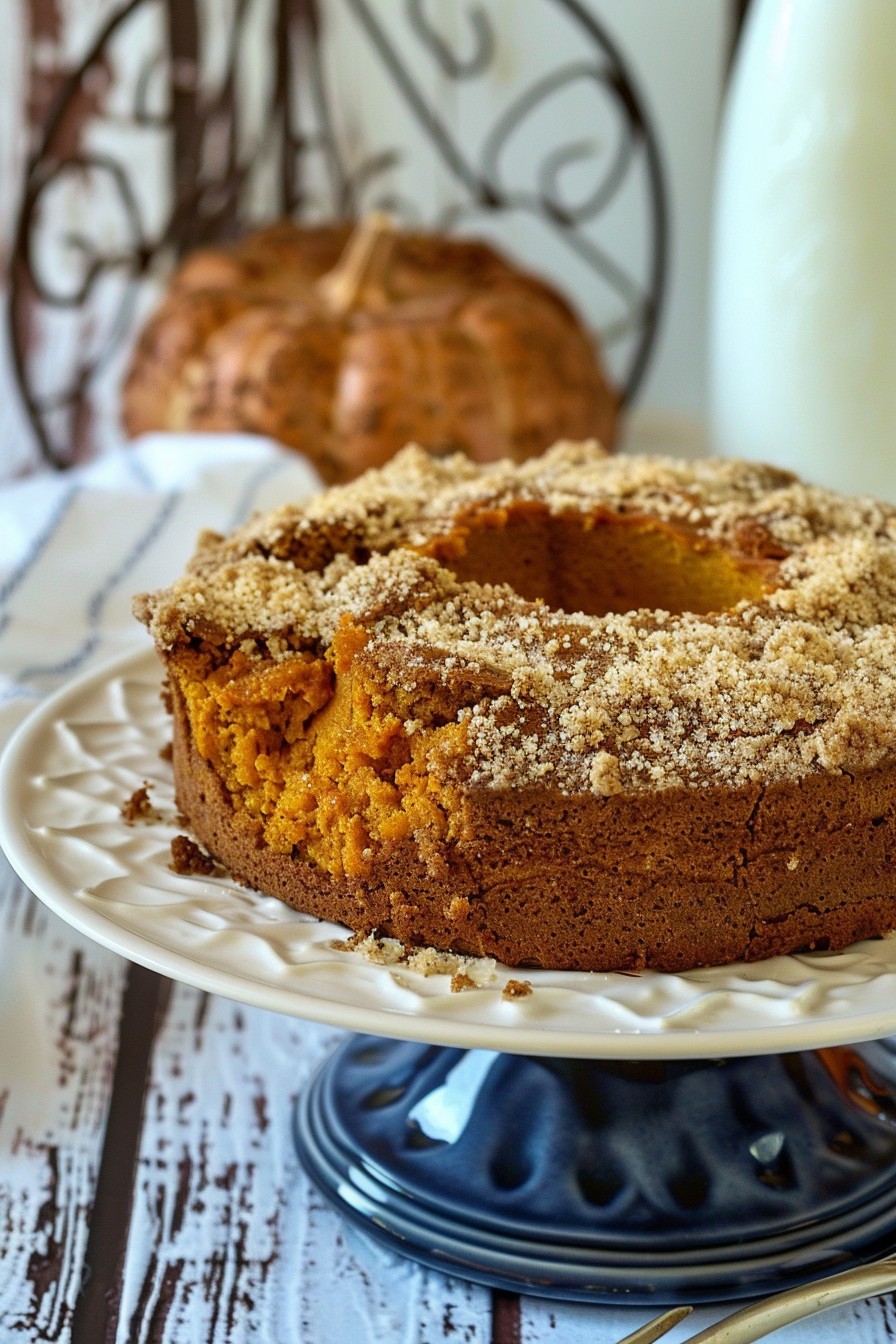 Healthy Pumpkin Coffee Cake