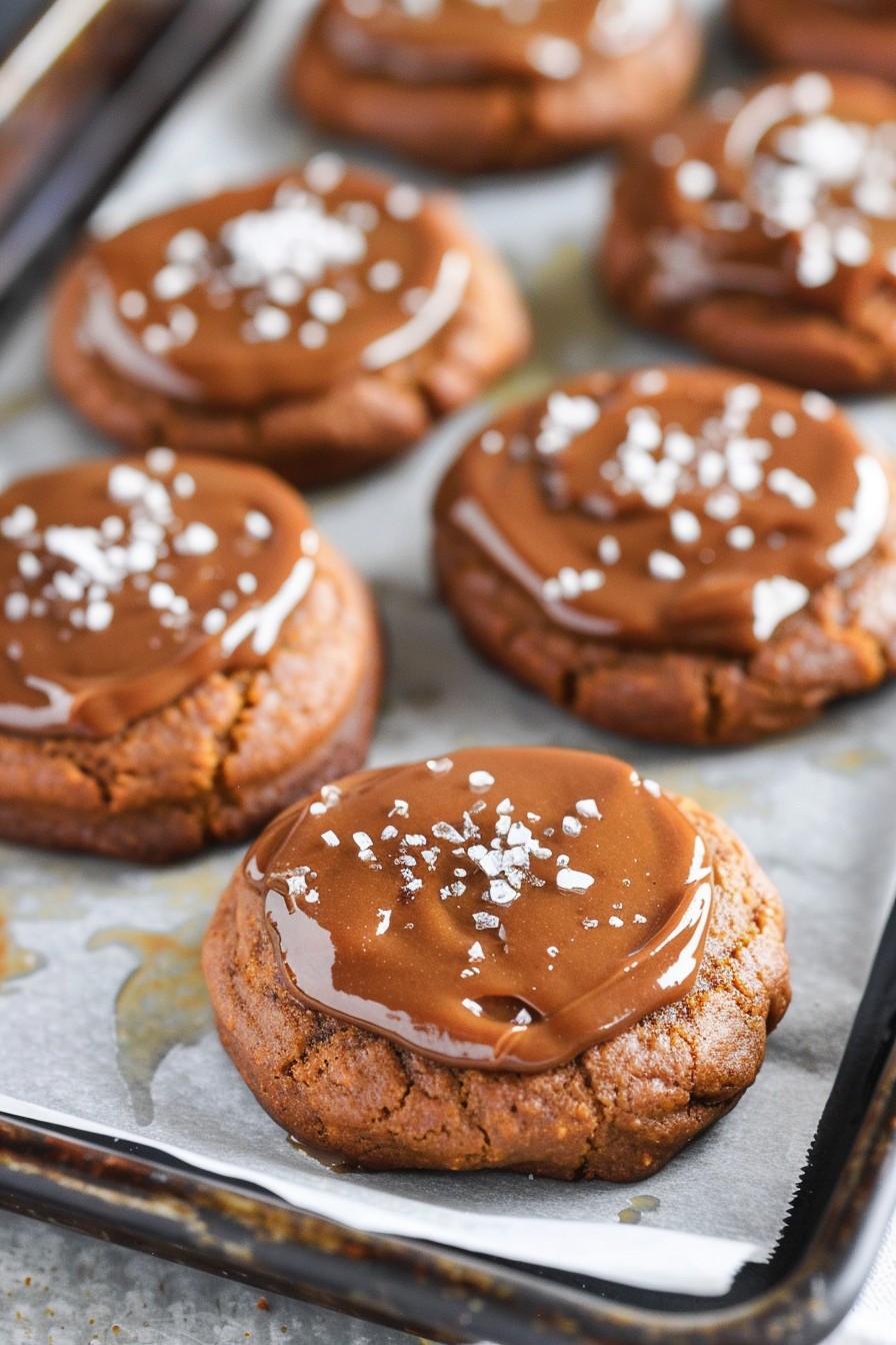 Healthy Soft Pumpkin Cookies With Salted Maple Frosting
