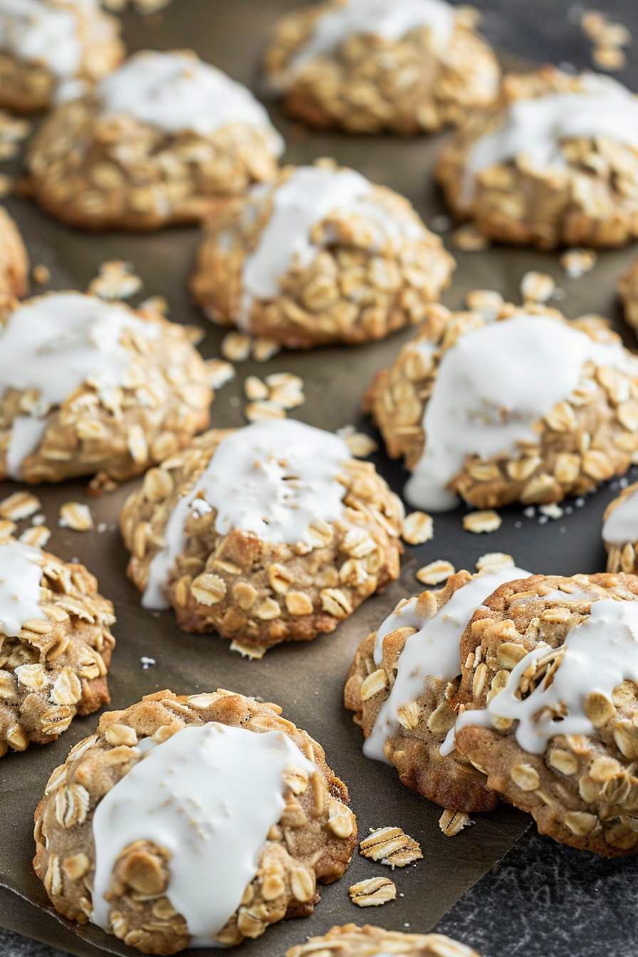 Iced Oatmeal Cookies