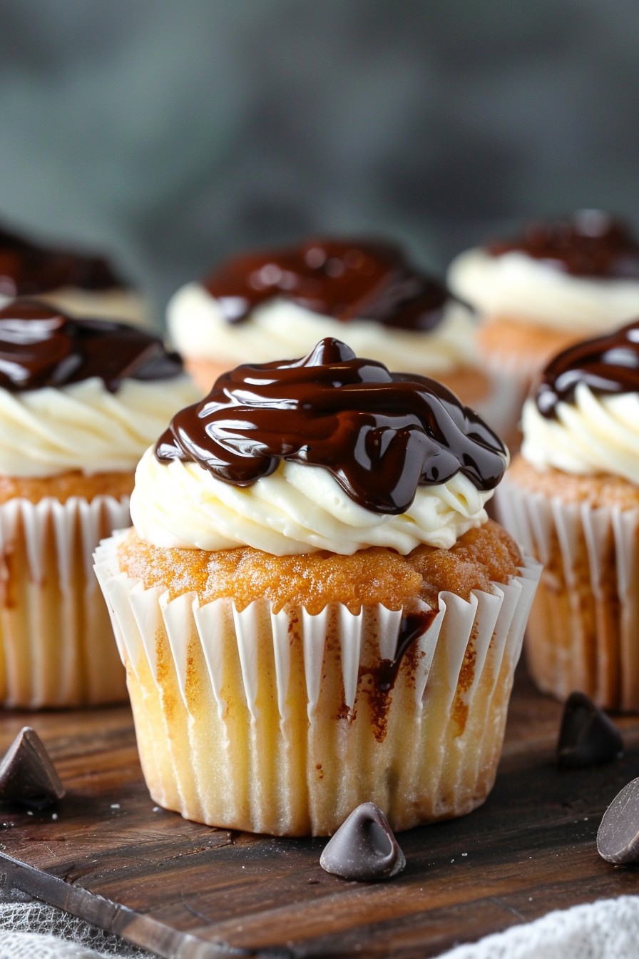 Irresistible Boston Cream Pie Cupcakes