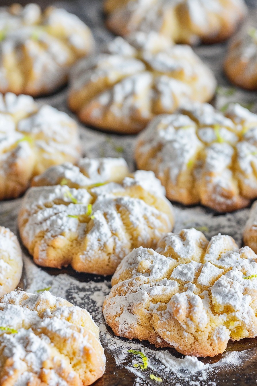 Key Lime Crinkle Cookies