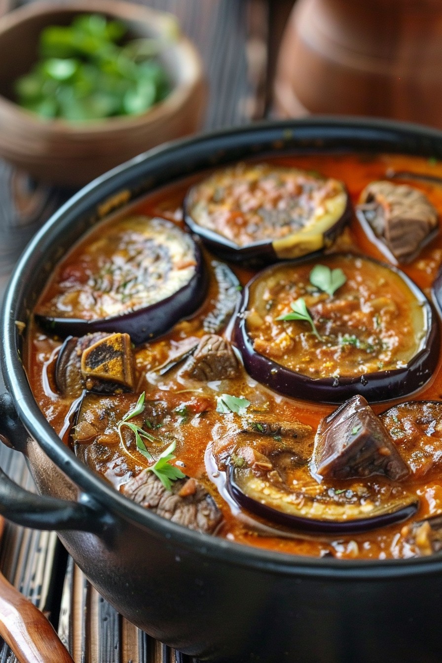 Khoresh Bademjan Persian Eggplant Stew