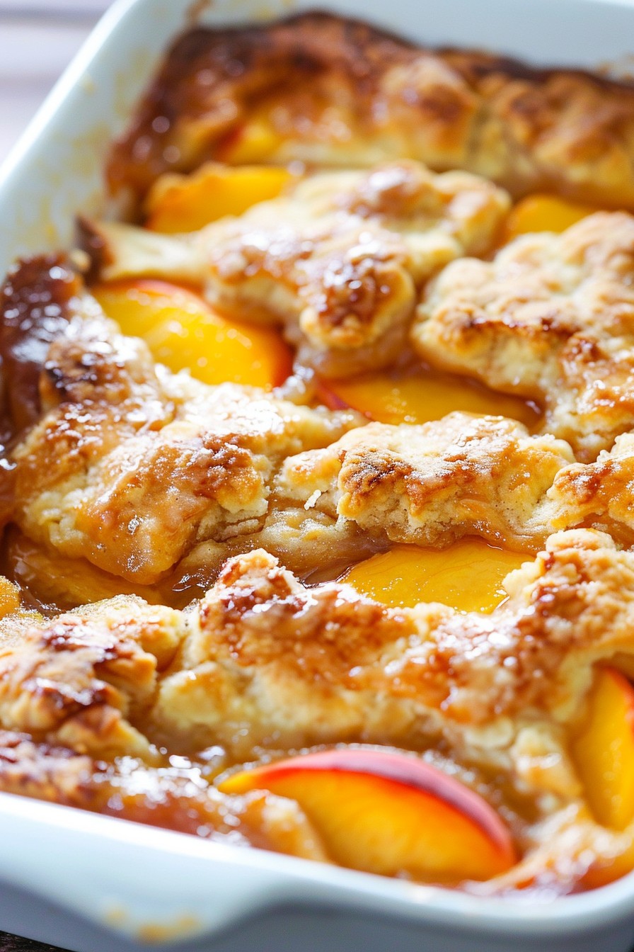 Last Minute Peach Cobbler