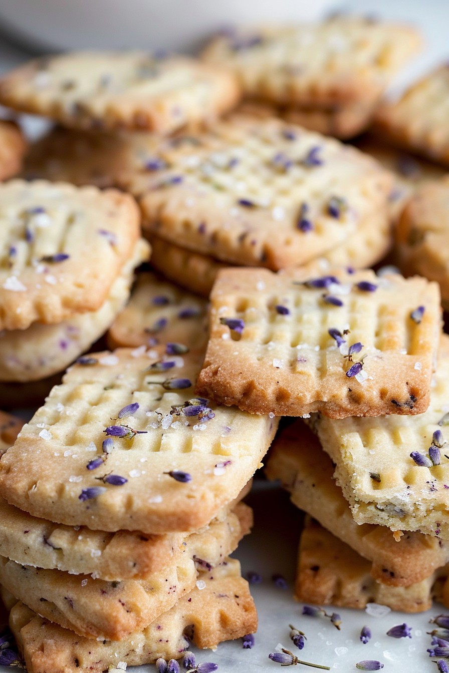 Lavender Shortbread Cookies