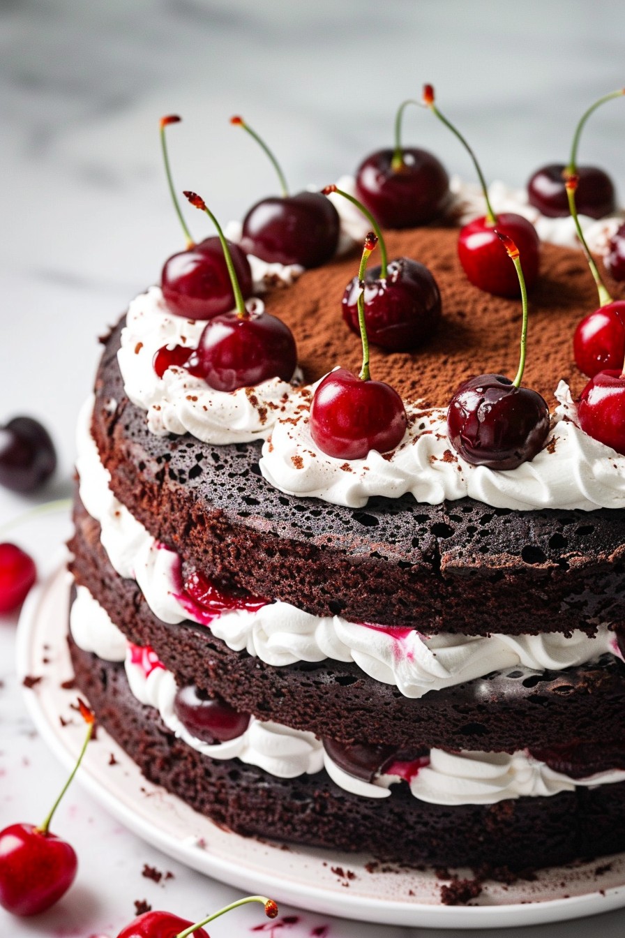 Luscious Black Forest Cherry Cake