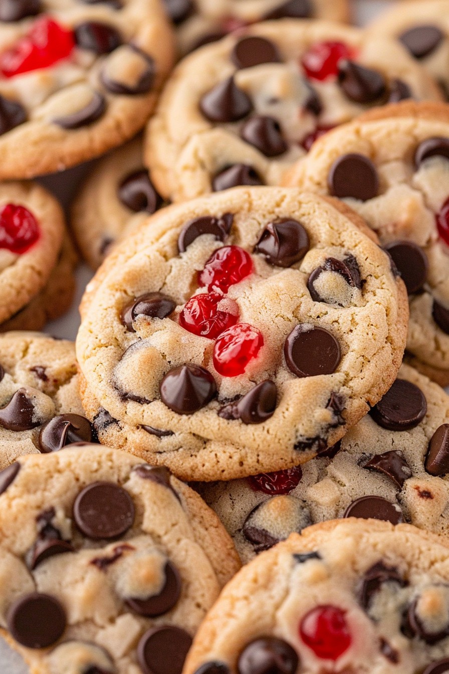 Maraschino Cherry Chocolate Chip Cookies Delight