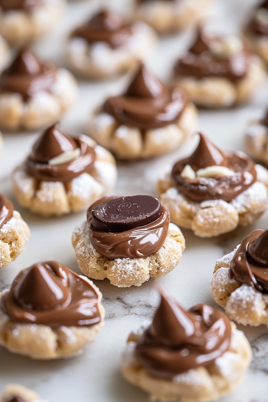 No Bake Cookie Butter Blossoms
