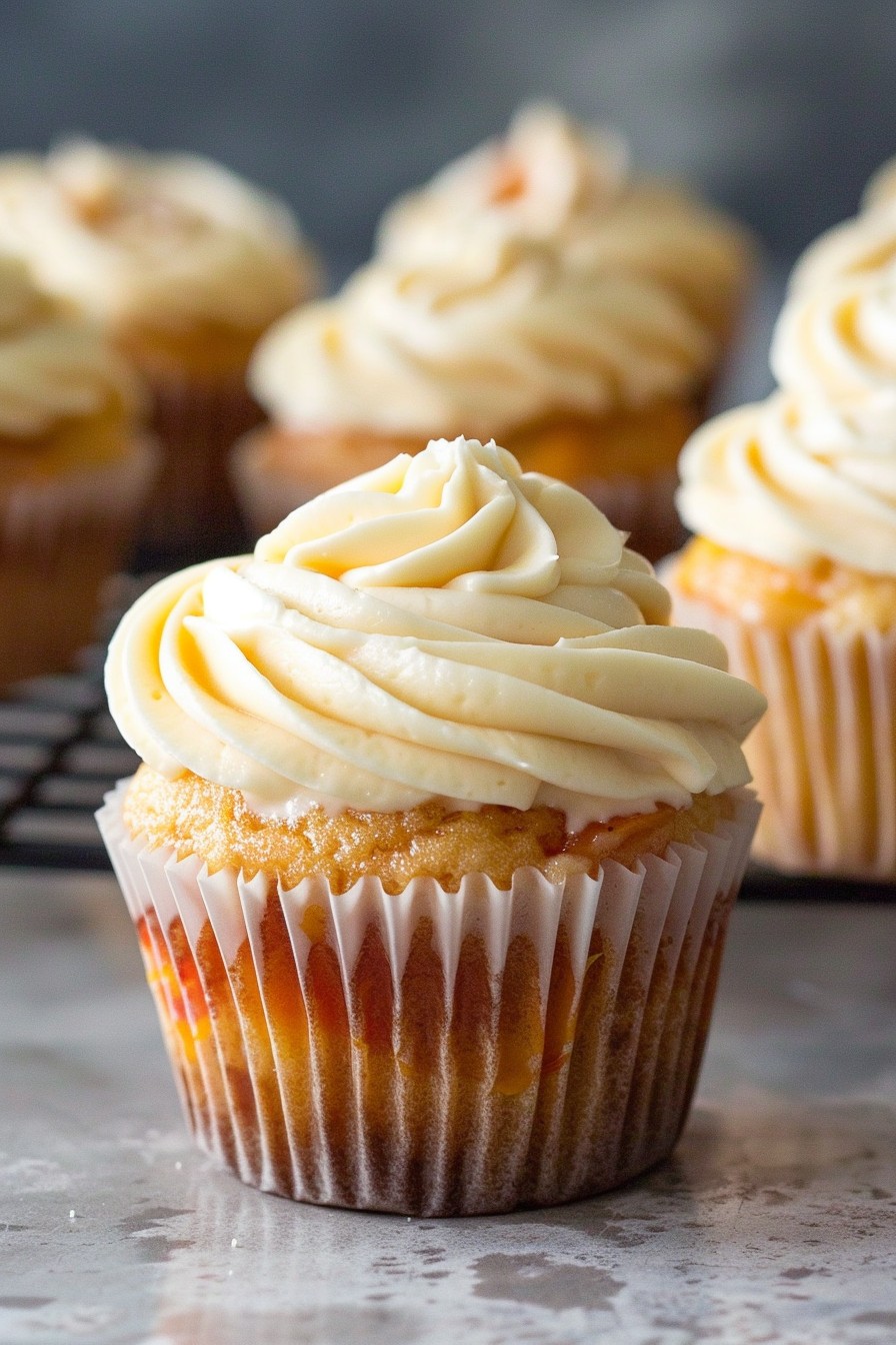 Peach Bellini Cupcakes