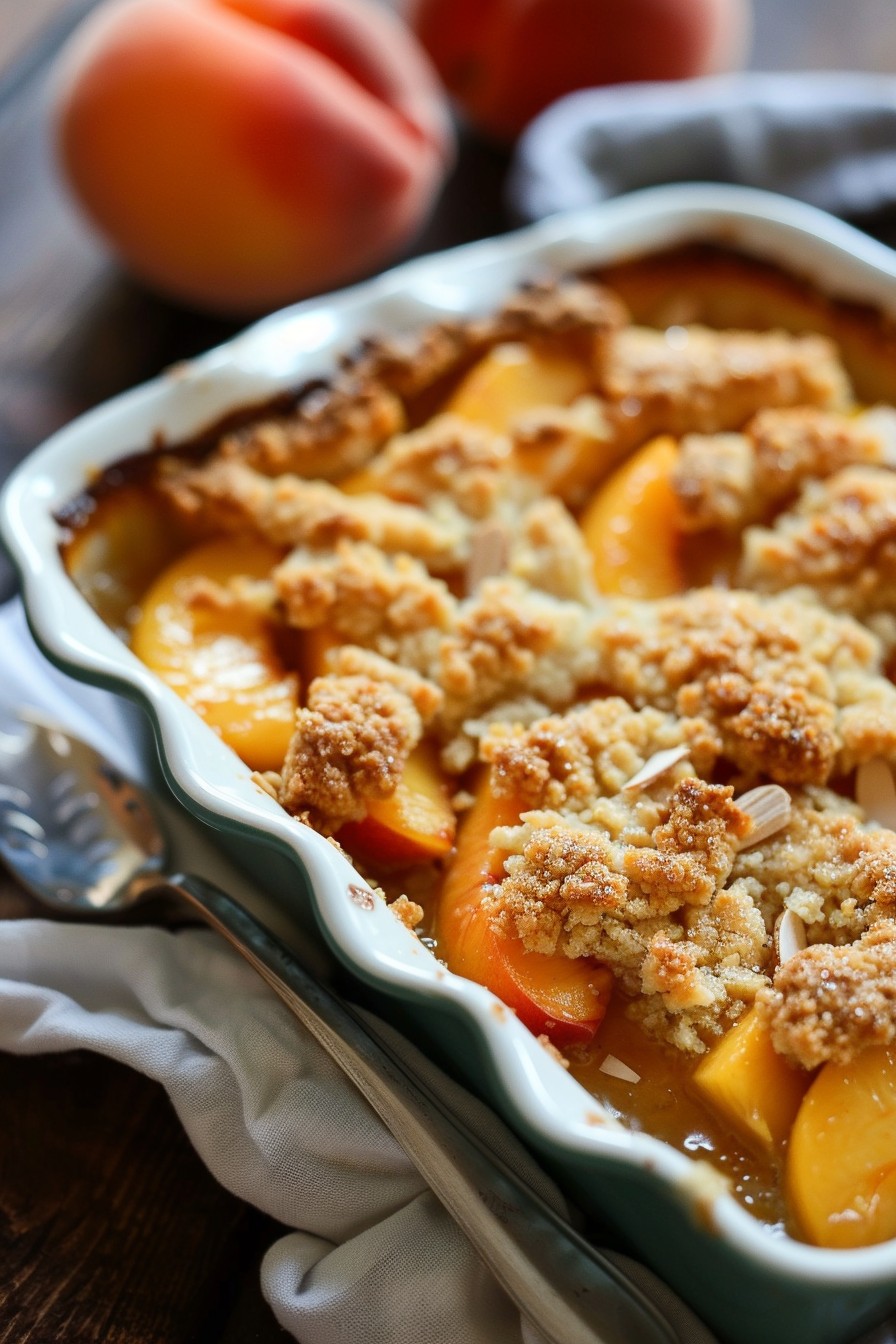 Peach Cobbler With A Twist