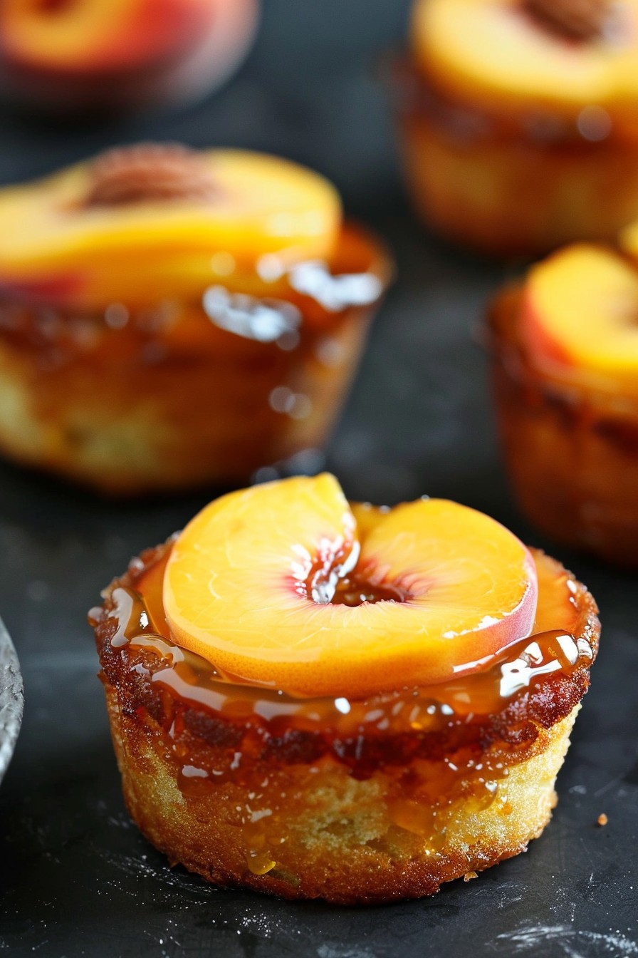 Peach Upside Down Mini Cakes
