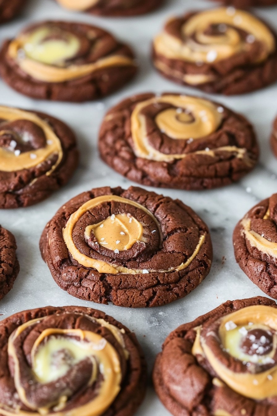 Peanut Butter Brownie Swirl Cookies