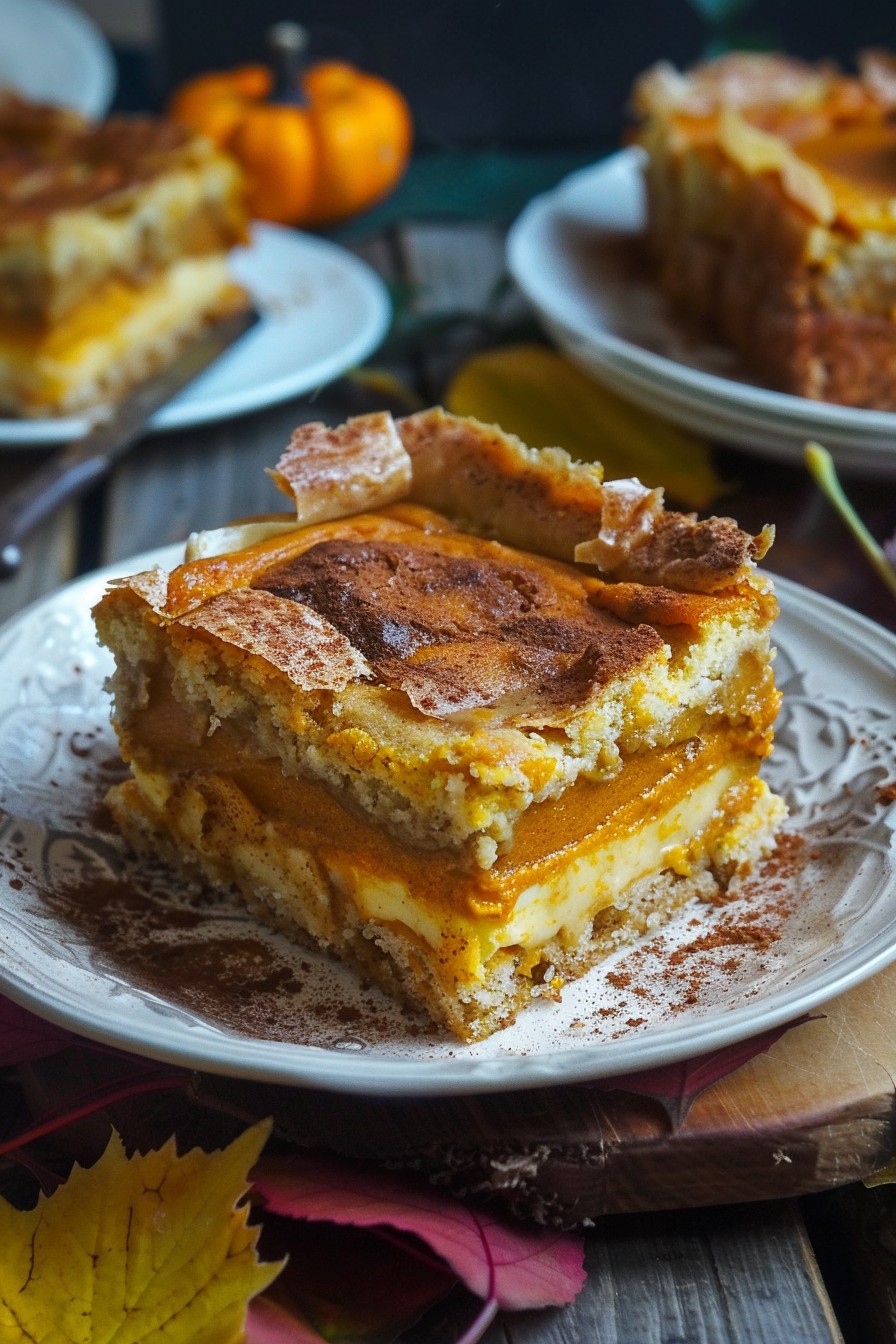Pumpkin Magic Custard Cake