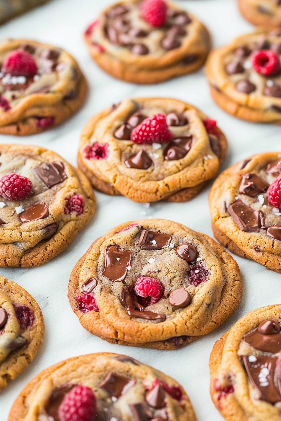 Raspberry Chocolate Cookies