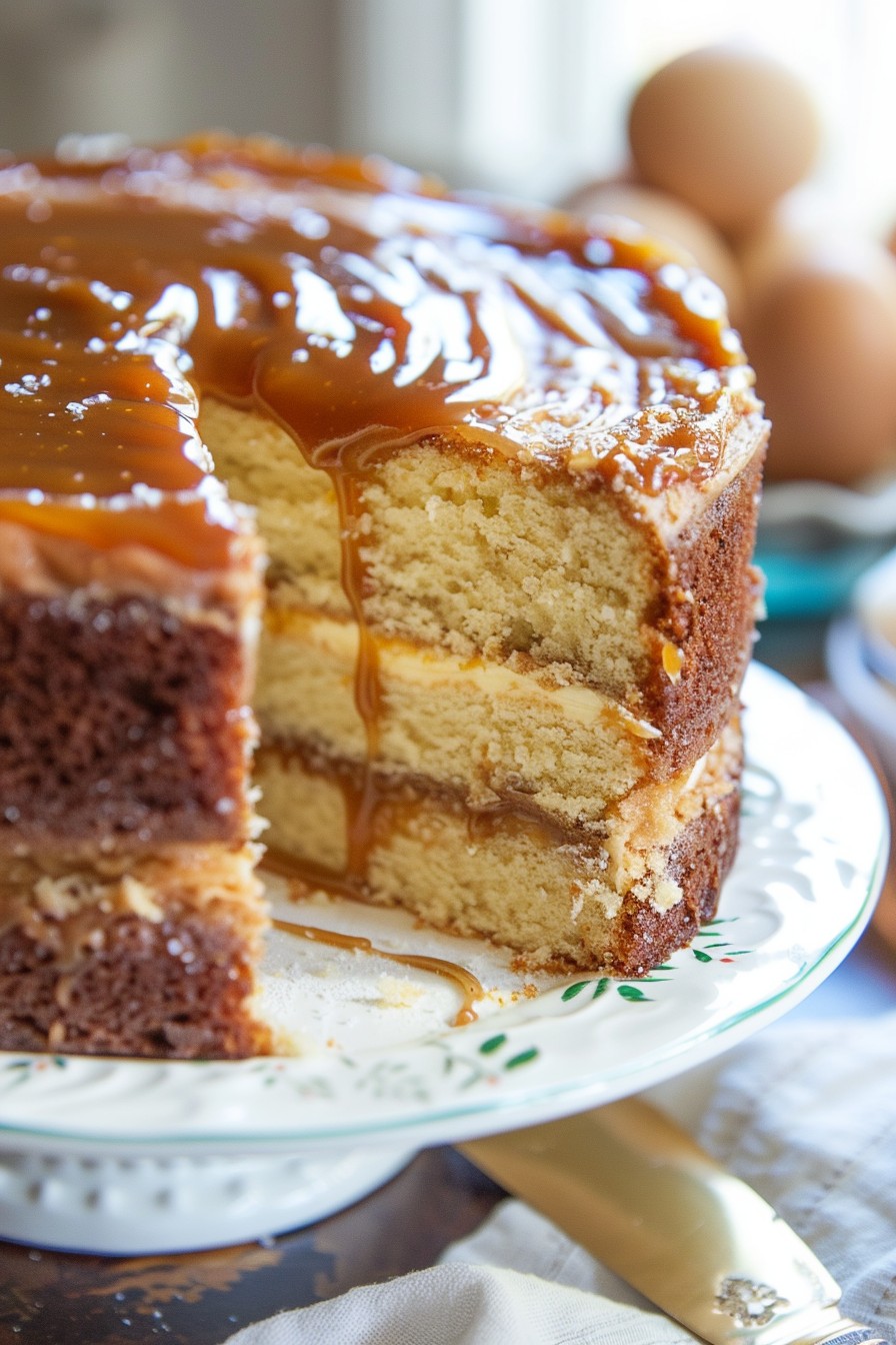 Salted Caramel Kentucky Butter Cake