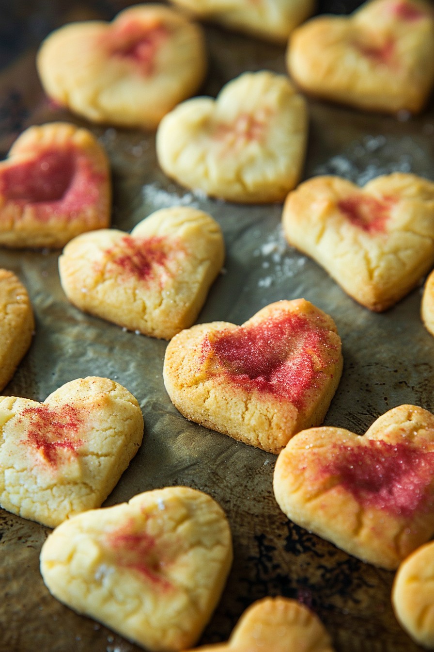 Slice And Bake Heart Cookies