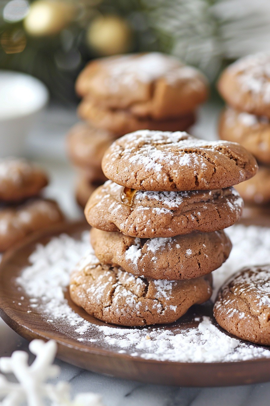 Soft Gingerbread Cookies With Maple Glaze
