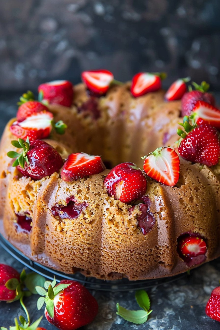 Strawberry Bundt Cake