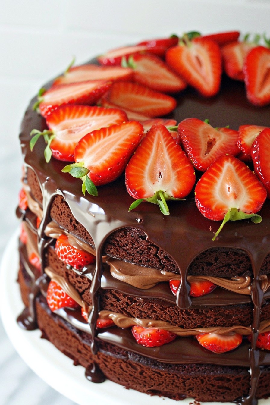 Strawberry Chocolate Cake