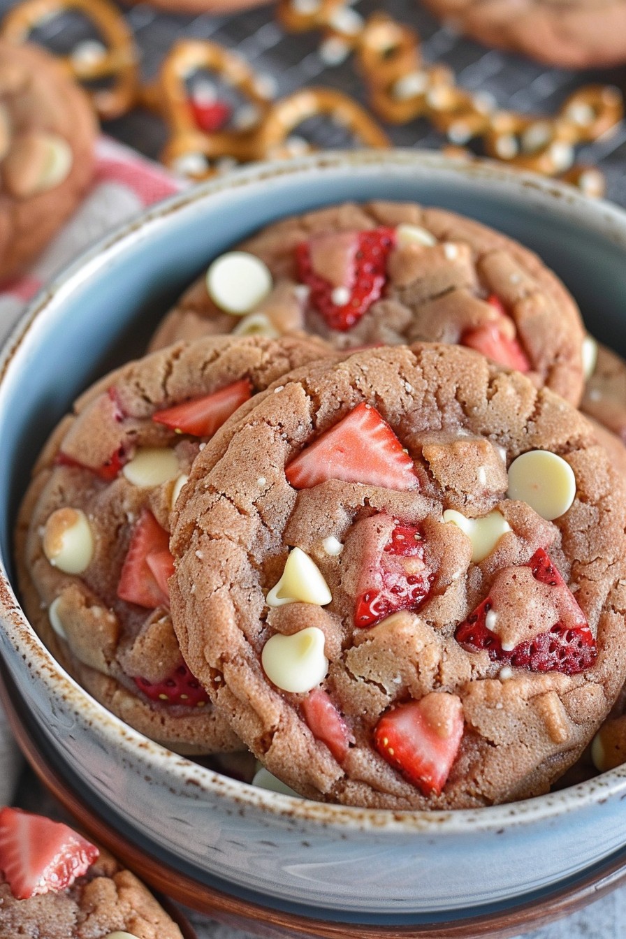 Strawberry Crunch Cookies
