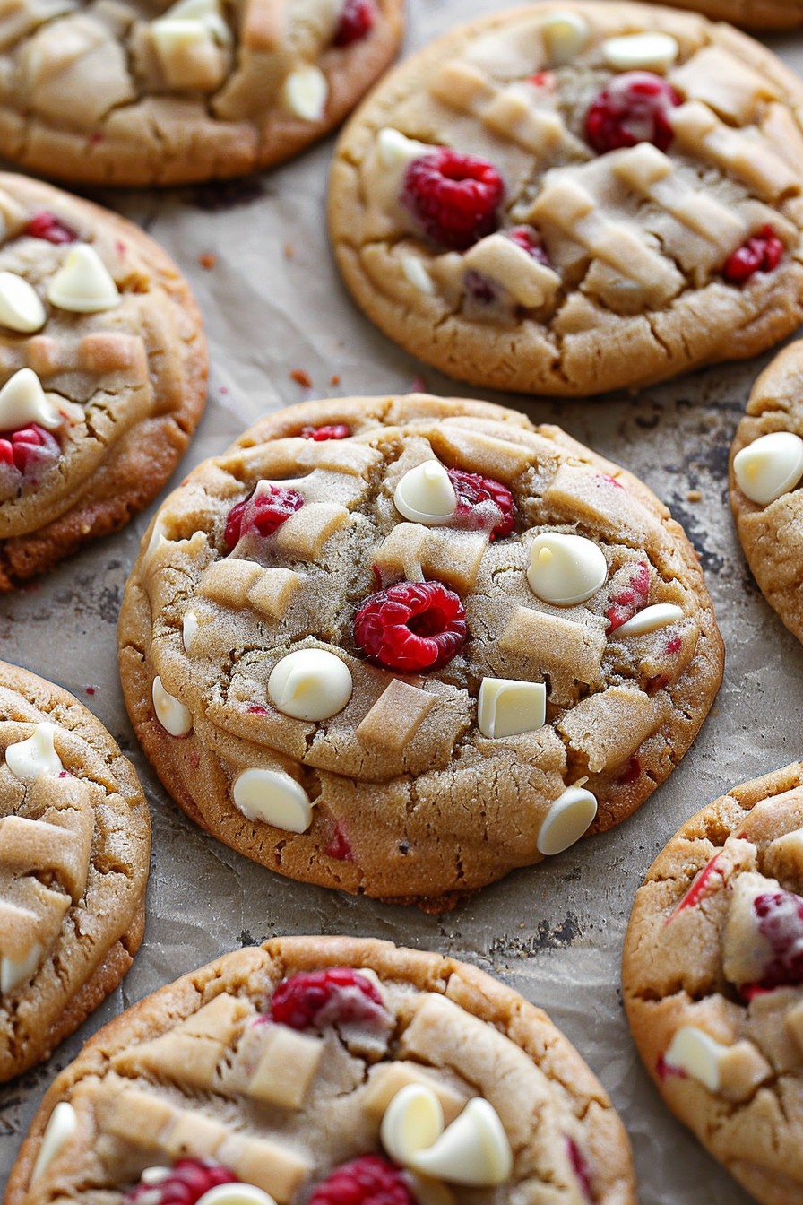 White Chocolate Raspberry Cookies