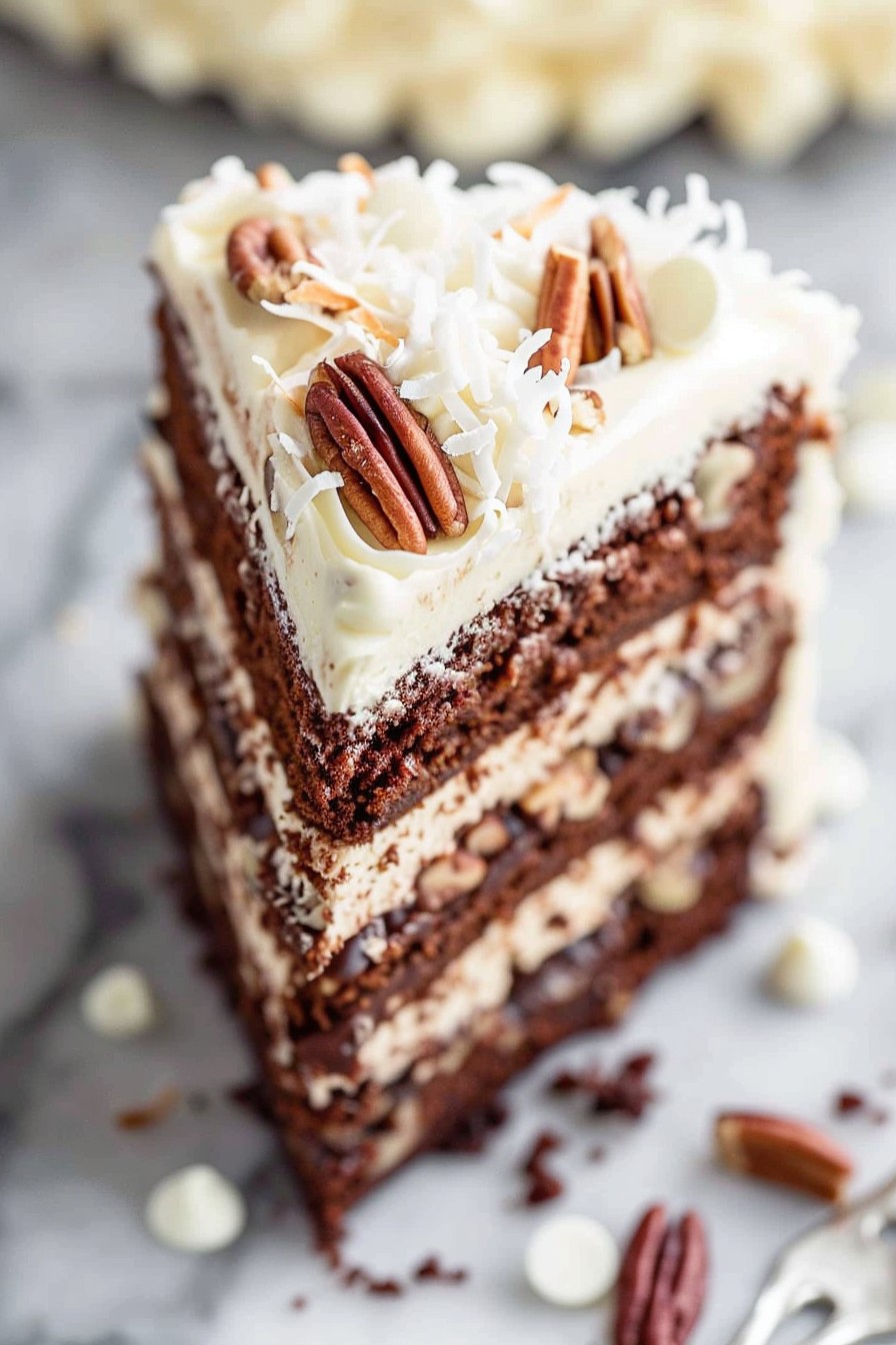 White German Chocolate Cake